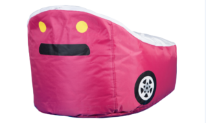 pink car bean bag