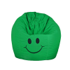 smiley bean bag green